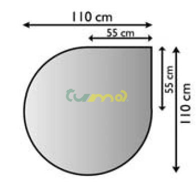 plech pod kachle, hr.1,5mm 110x110  /Lienbacher/antracit 1842