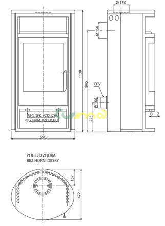 Polar 6 - rozměry