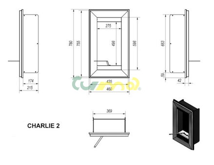 Charlie 2 - rozměry