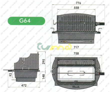 Chazelles Zahradní gril G64