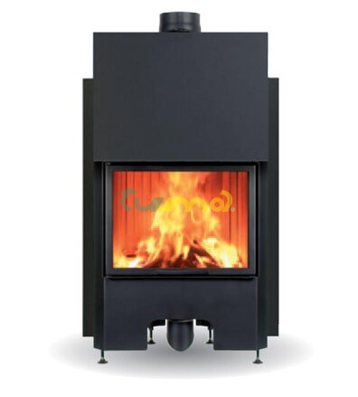 AIRFIRE rovné vysouvací dvířka / 10 kW / Edilkamin / Itálie /