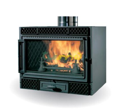 DECO V rovná / 10 kW / - edilkamin / Itálie /