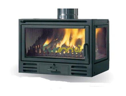 RIGA 49 V boční prosklení / 11,5 kW / - edilkamin / Itálie /