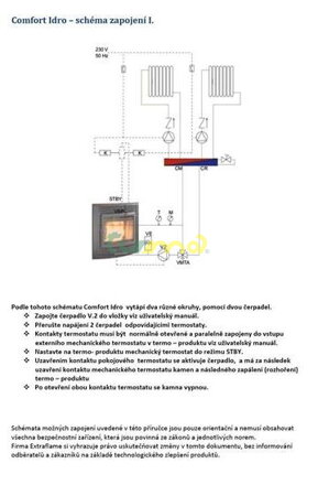 Comfort Idro - schéma zapojení 1
