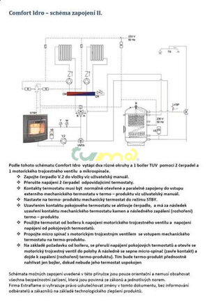 Comfort Idro - schéma zapojení 2