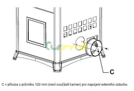 Termonicoletta s troubou D.S.A. - externí vzduch