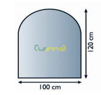 sklo pod kachle, hr.6mm 100x120 /Lienbacher/8602