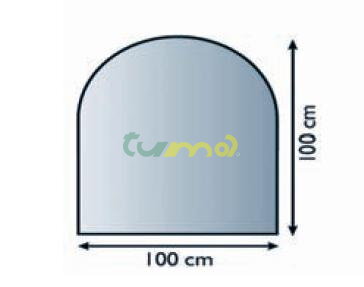 sklo pod kachle, hr.6mm 100x100 /Lienbacher/8612