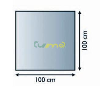 sklo pod kachle, hr.6mm 100x100 /Lienbacher/8742