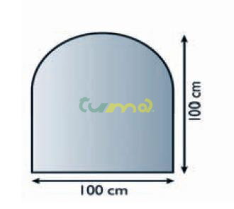 sklo pod kachle, hr.8mm 100x100 /Lienbacher/8812
