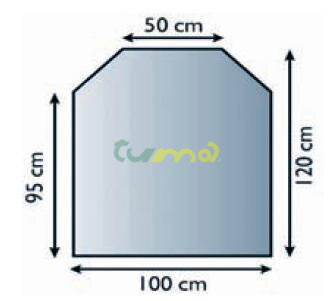 sklo pod kachle, hr.8mm 100x120 /Lienbacher/8892