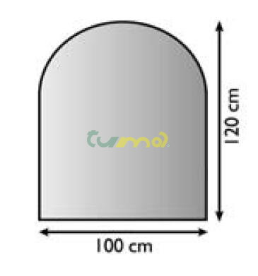 plech pod kachle, hr.1,5mm 100x120  /Lienbacher/antracit 1802