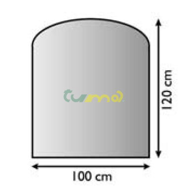 plech pod kachle, hr.1,5mm 100x120  /Lienbacher/antracit 1822