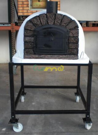 Ocelový stojan na kolečkách pro pece TUMA 120