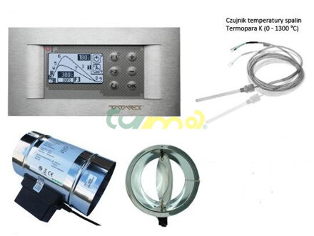 Regulátor hoření RT 08 OS Grafik II Titan - vzduchová klapka o 120 mm !!! Novinka !!!