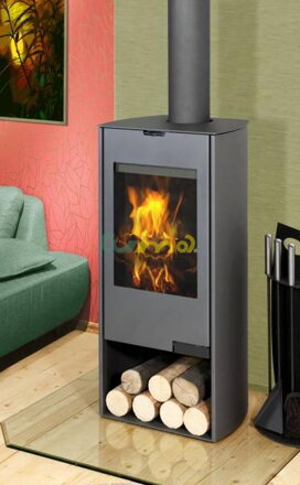 TALA N06 (8 kW) - plech+rovné sklo / Romotop - CZ /