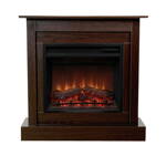 Aflamo Vigo Classic wenge volně stojící LED elektrický krb / Classicflame