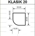 Krbová hlavice Klasik 20x20x20 /šxvxhl/