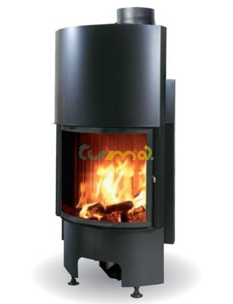 AIRFIRE oblé vysouvací dvířka / 10 kW / Edilkamin / Itálie /