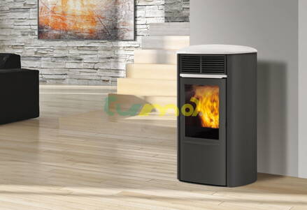 Aris plus ocel + keramika (8 kW) - Edilkamin / Itálie / !!! Novinka !!!