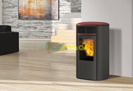 Aris ocel + keramika (8 kW) - Edilkamin / Itálie / !!! Novinka !!!