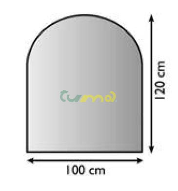 plech pod kachle, hr.1,5mm 100x120  /Lienbacher/antracit 1802