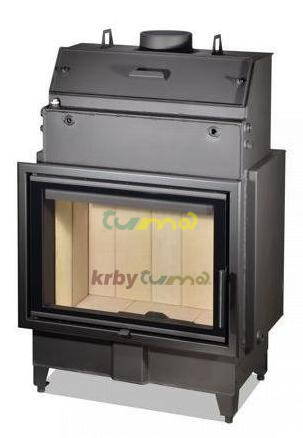  Krbová vložka Heat W 2G 70.50.01 / 19 kW / - rovná, CPV, s teplovodním výměníkem / Romotop /