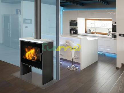 RIANO N 05 (6 kW) - plech + mastek / Romotop - CZ / 