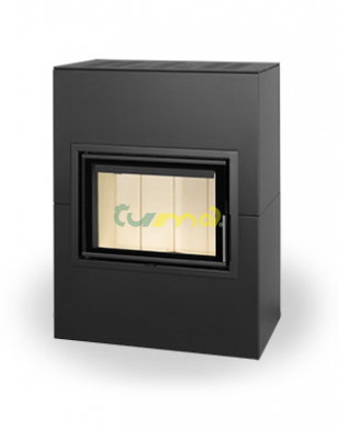VARIANT F03 černý plech 6,4kw teplovzdušný akumulační krb / Romotop - CZ /